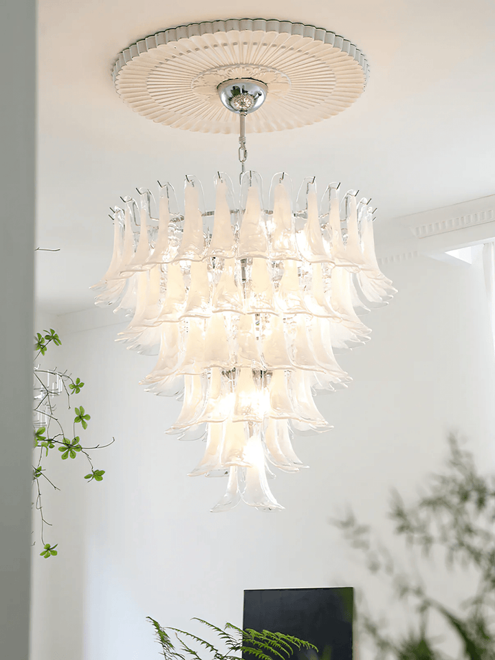 Celiian lampadario petali in vetro di Murano vintage