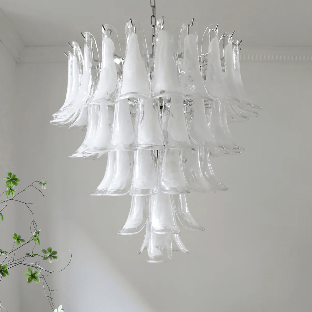 Celiian lampadario petali in vetro di Murano vintage