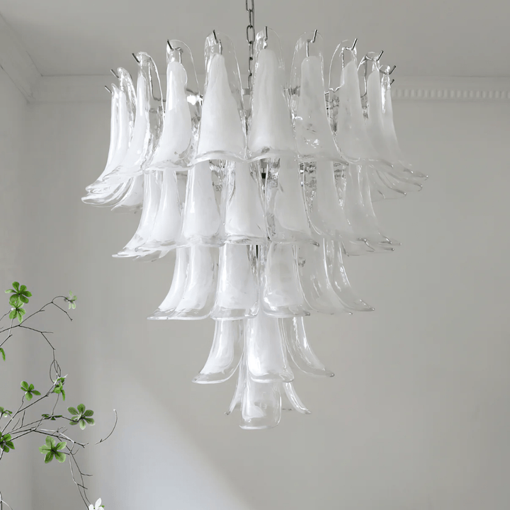 Celiian lampadario petali in vetro di Murano vintage