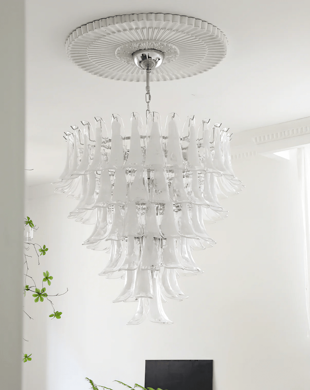 Celiian lampadario petali in vetro di Murano vintage