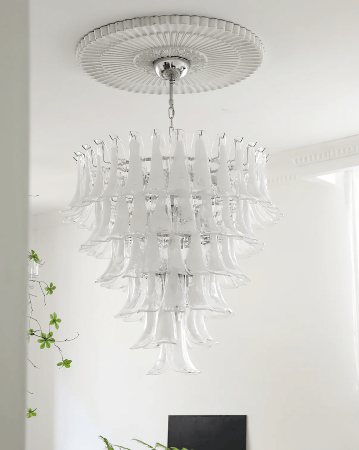 Celiian lampadario petali in vetro di Murano vintage