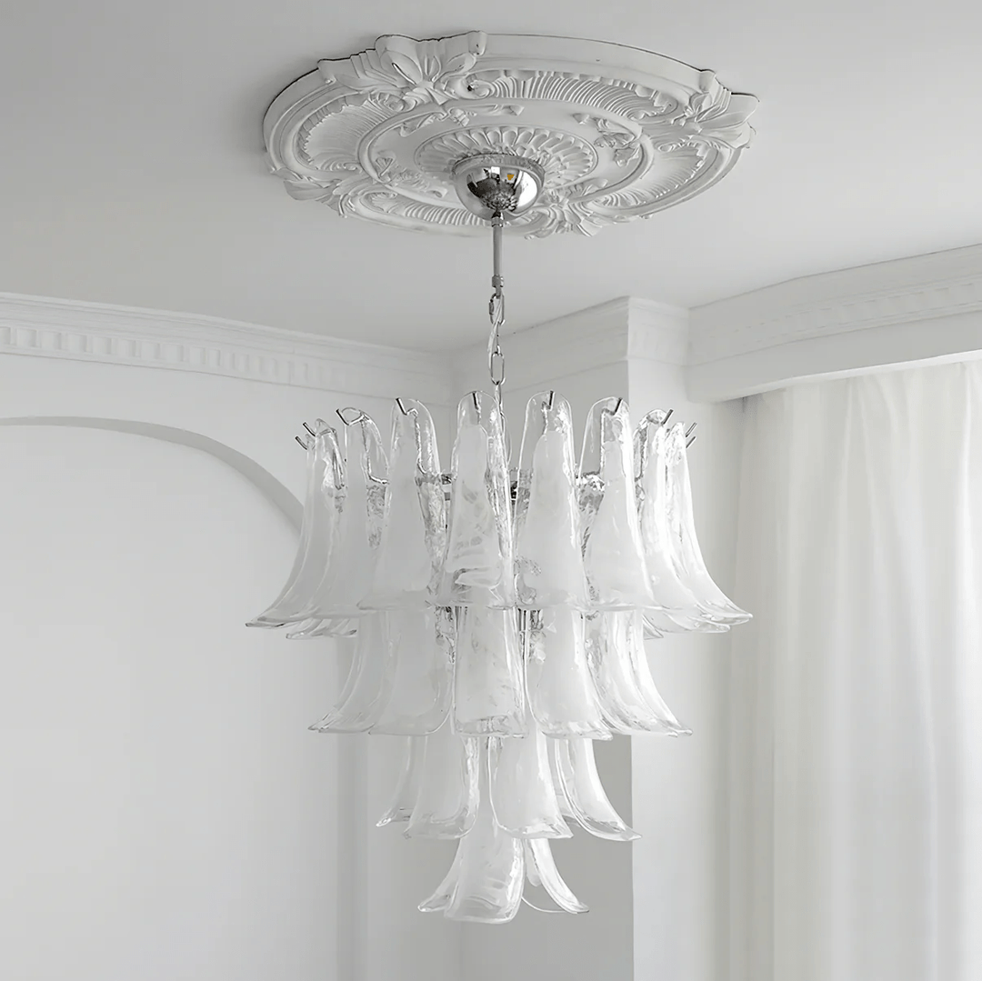 Celiian lampadario petali in vetro di Murano vintage