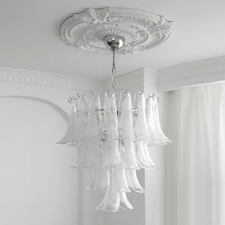 Celiian lampadario petali in vetro di Murano vintage
