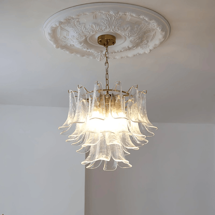 Celiian lampadario petali in vetro di Murano vintage
