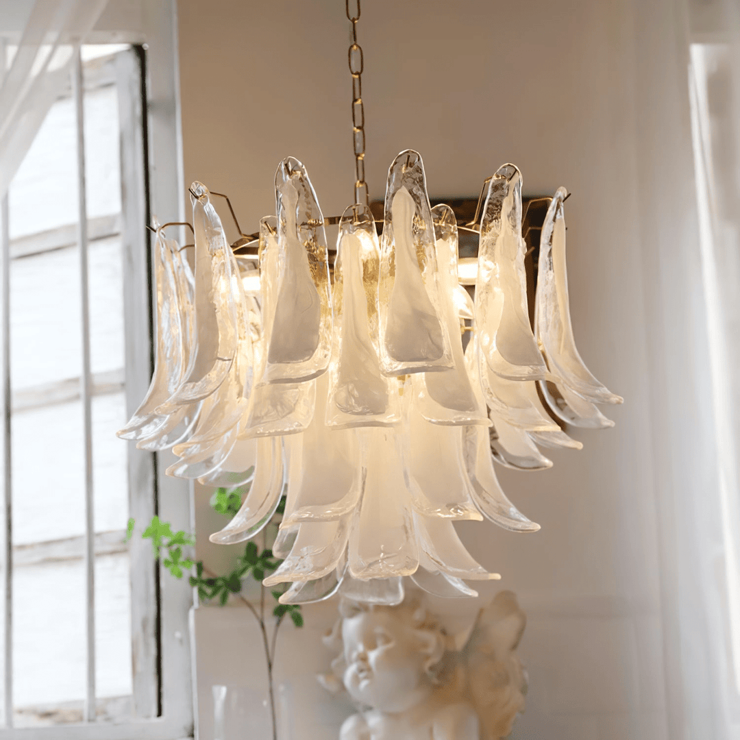 Celiian lampadario petali in vetro di Murano vintage