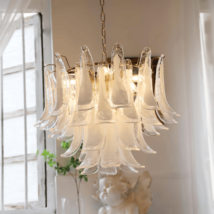 Celiian lampadario petali in vetro di Murano vintage