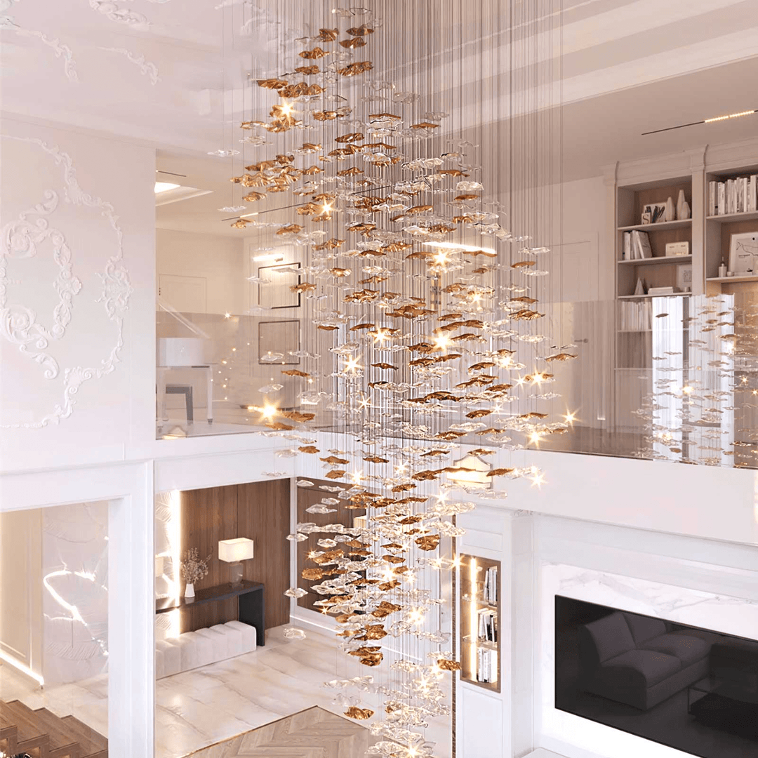 Nephele Crystal Leaf lampadario