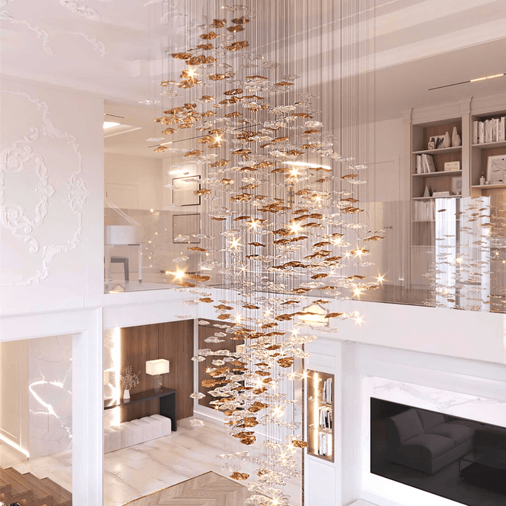Nephele Crystal Leaf lampadario