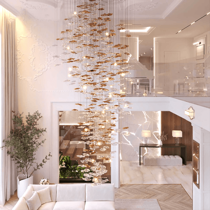 Nephele Crystal Leaf lampadario