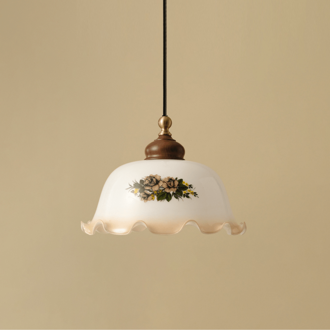 Lampada a sospensione Floréa Bloom in vetro