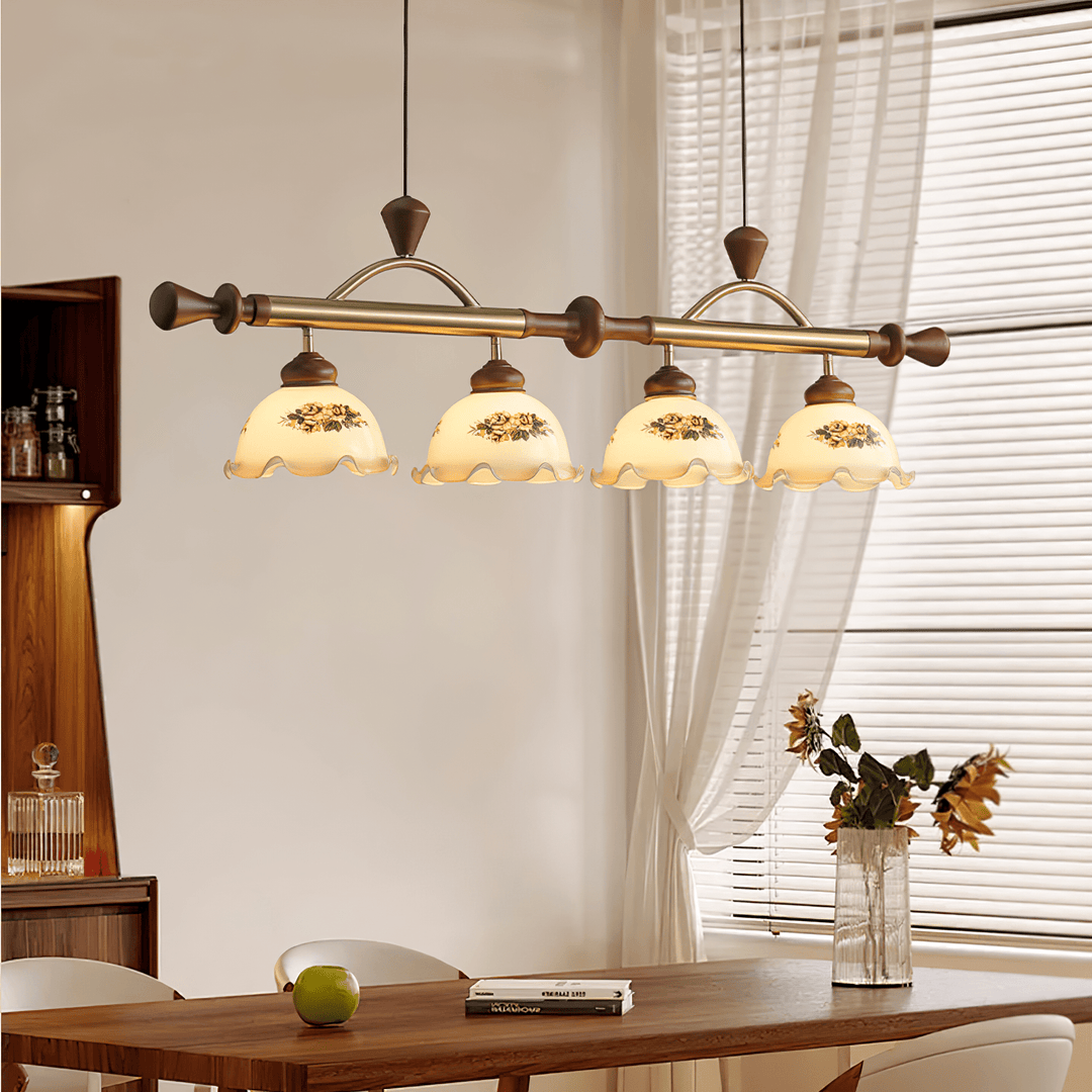 Valcrest lampada a sospensione con motivo floreale multicolore