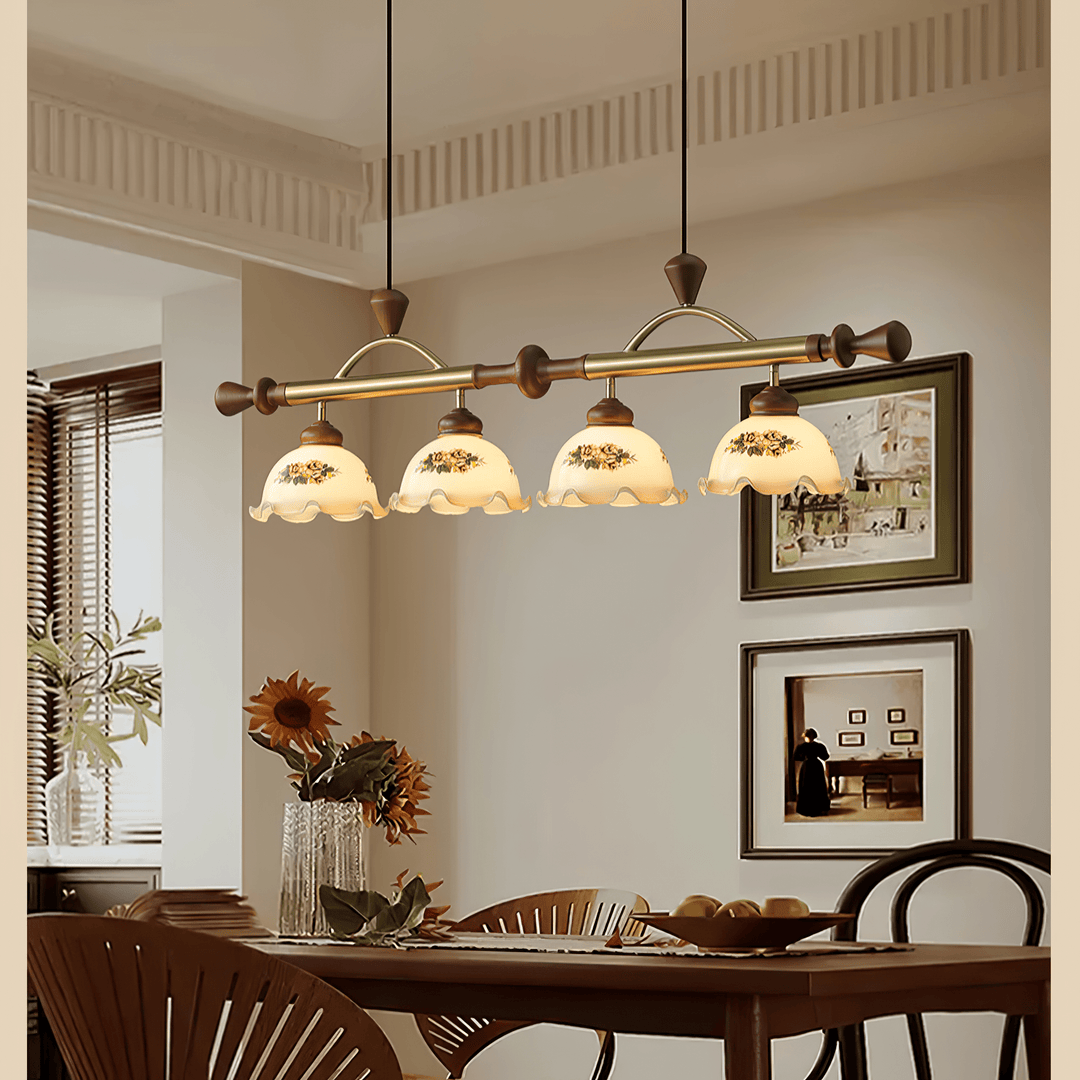 Valcrest lampada a sospensione con motivo floreale multicolore