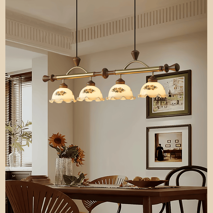 Valcrest lampada a sospensione con motivo floreale multicolore
