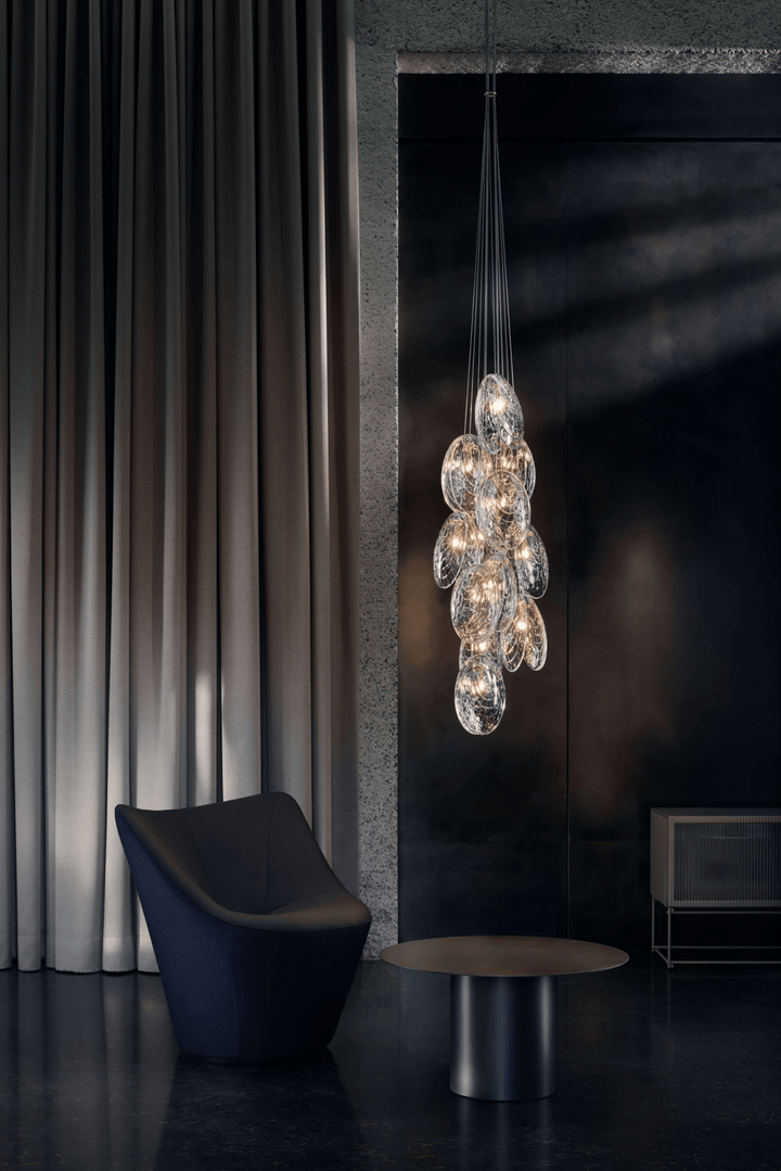 Thalassic lampadario grappolo Architettonico a Gocce
