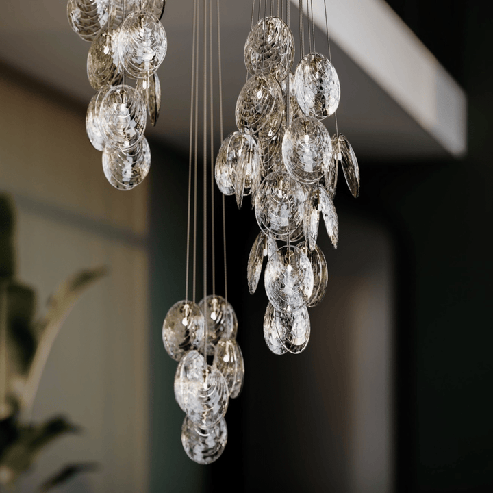 Thalassic lampadario grappolo Architettonico a Gocce
