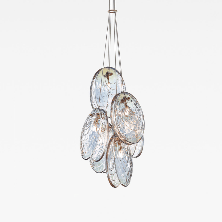 Thalassic lampadario grappolo Architettonico a Gocce