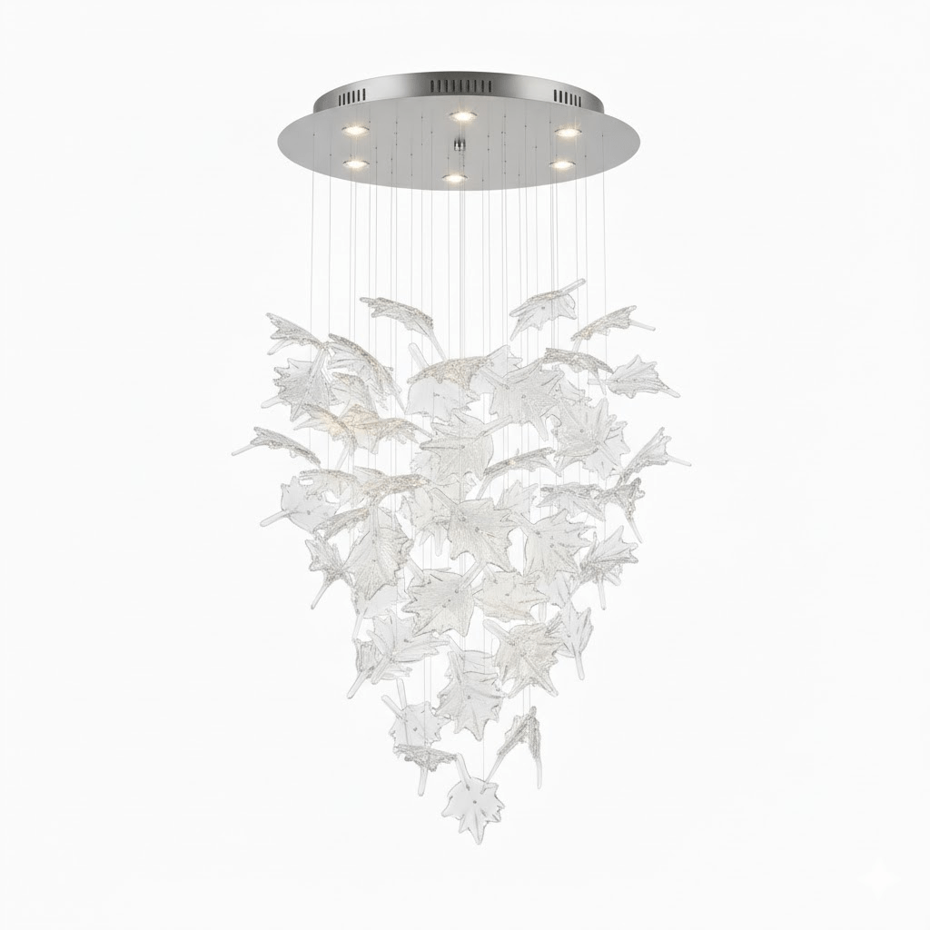 Maple rosone lampadario in Cristallo