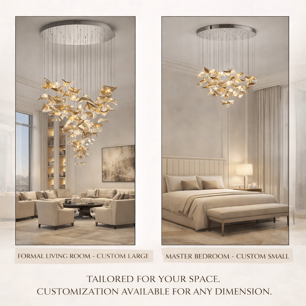Orinthal Wave Floating Leaf lampadario