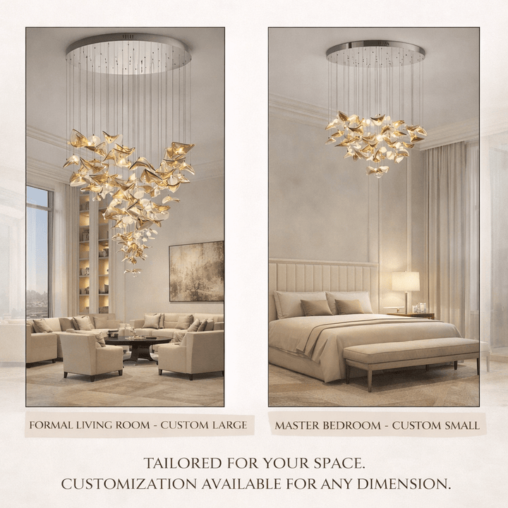 Orinthal Wave Floating Leaf lampadario