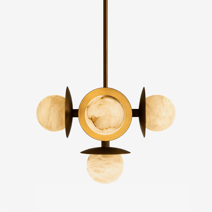 Avenoian lampadario alabastro Orb a globo