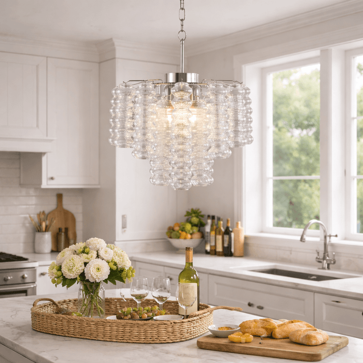 Clerion lampadario Ripple Column