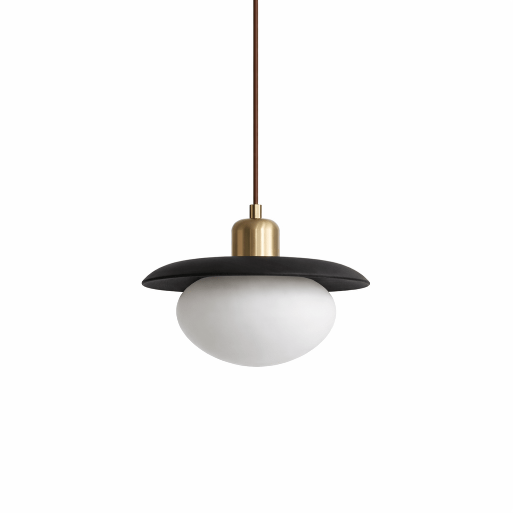 Solmere lampada a sospensione in legno alabastro