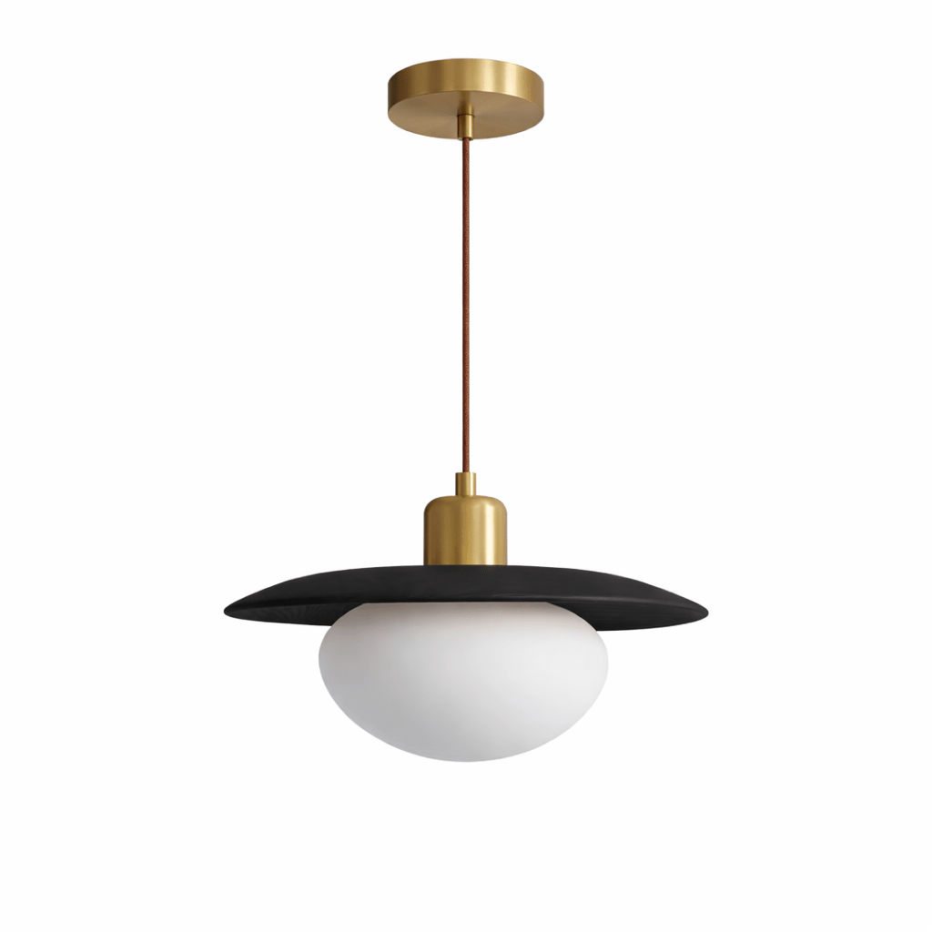 Solmere lampada a sospensione in legno alabastro