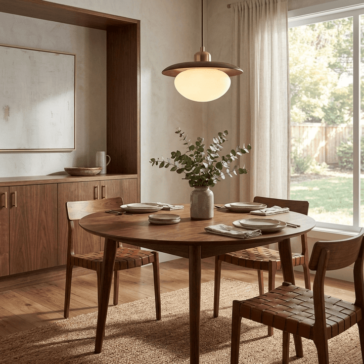 Solmere lampada a sospensione in legno alabastro