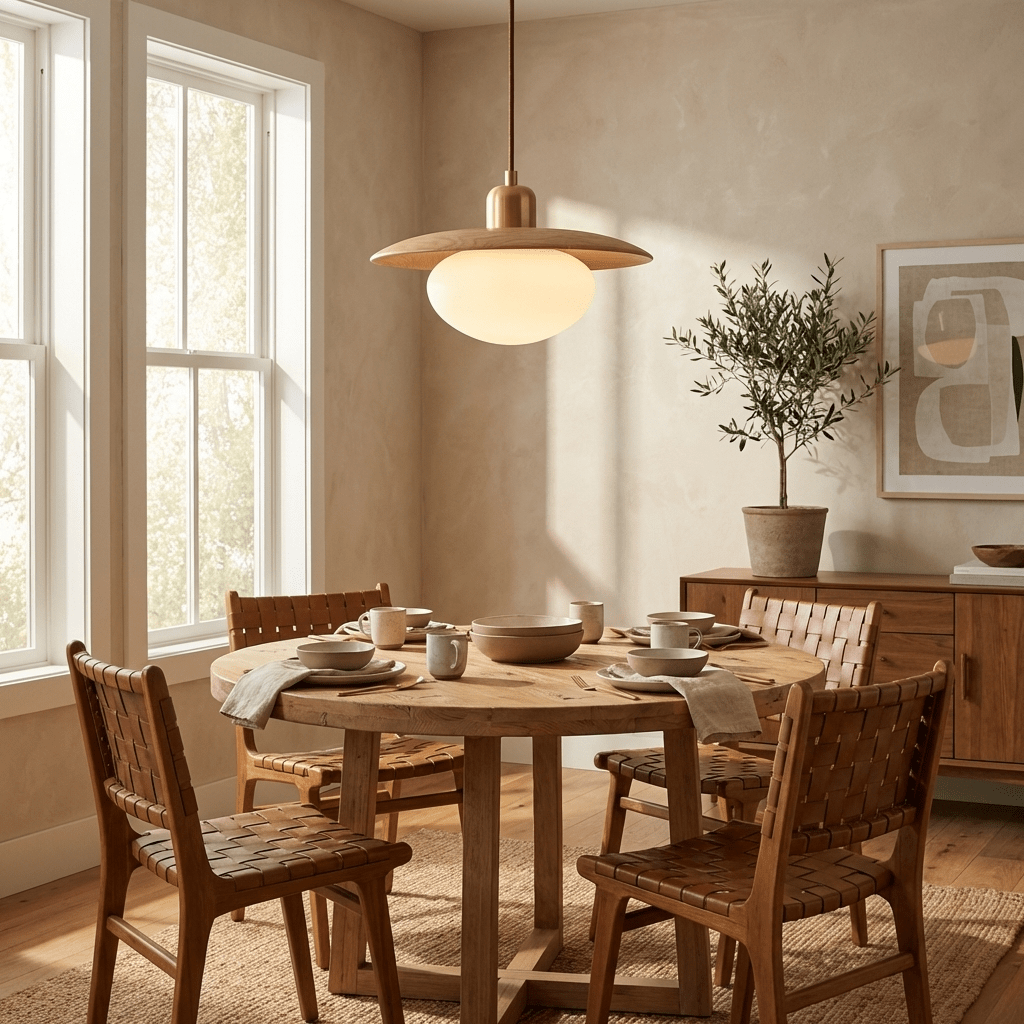 Solmere lampada a sospensione in legno alabastro