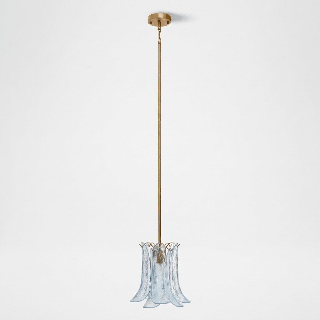 Ottilie lampada a sospensione Petal in vetro floreale