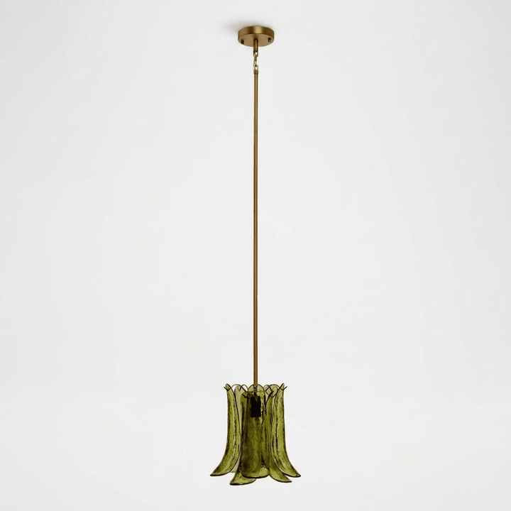 Ottilie lampada a sospensione Petal in vetro floreale