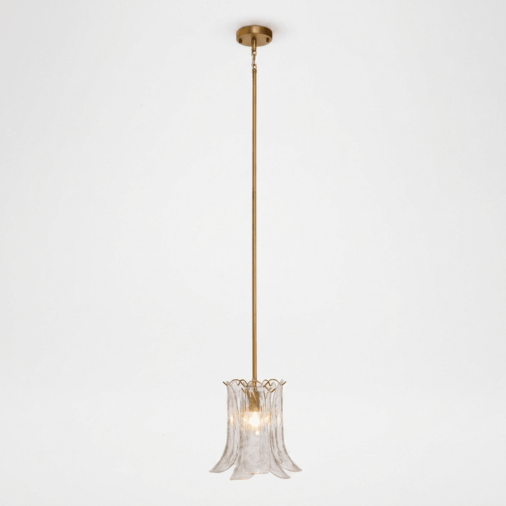 Ottilie lampada a sospensione Petal in vetro floreale