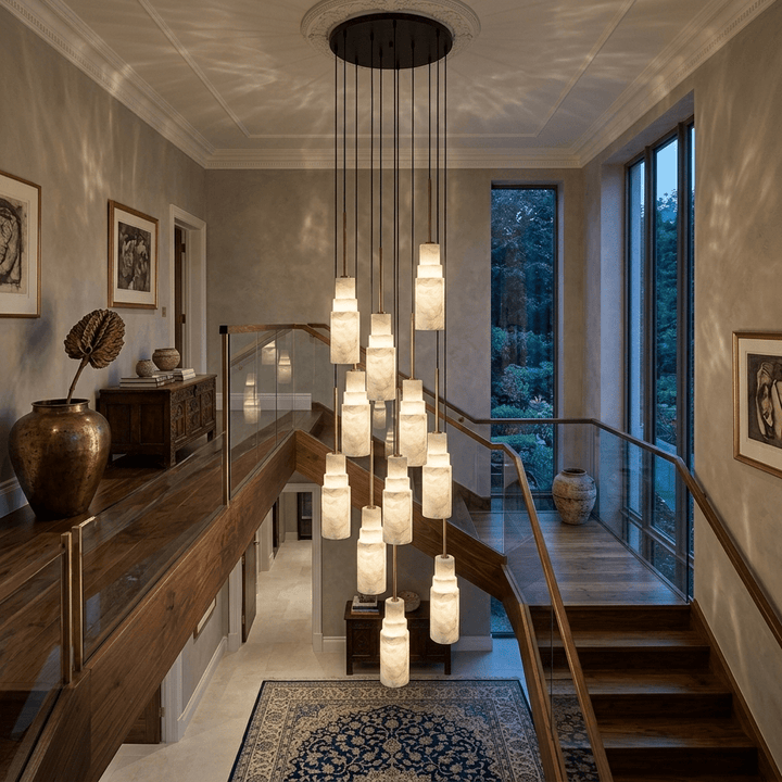 Eirelira alabastro lampadario a grappolo
