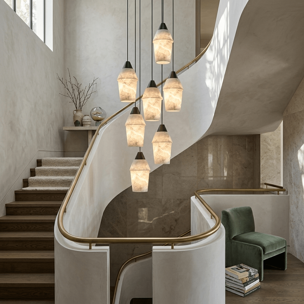 Cyranne alabastro grappolo lampadario