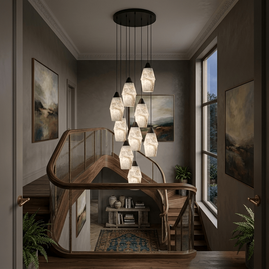 Pavilion alabastro grappolo lampadario