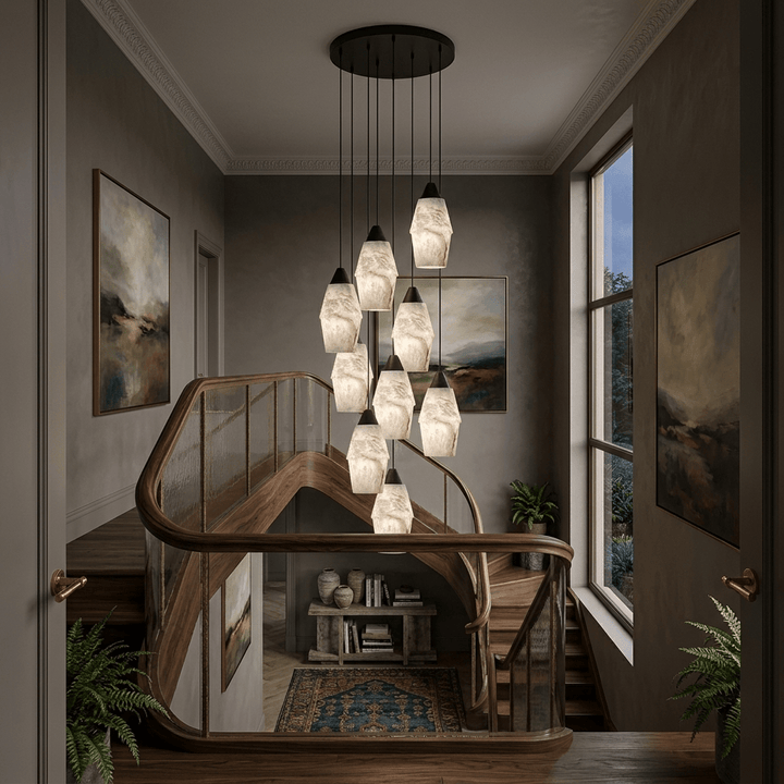 Pavilion alabastro grappolo lampadario