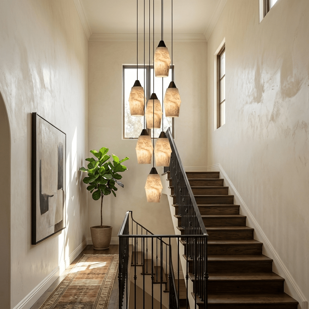 Pavilion alabastro grappolo lampadario