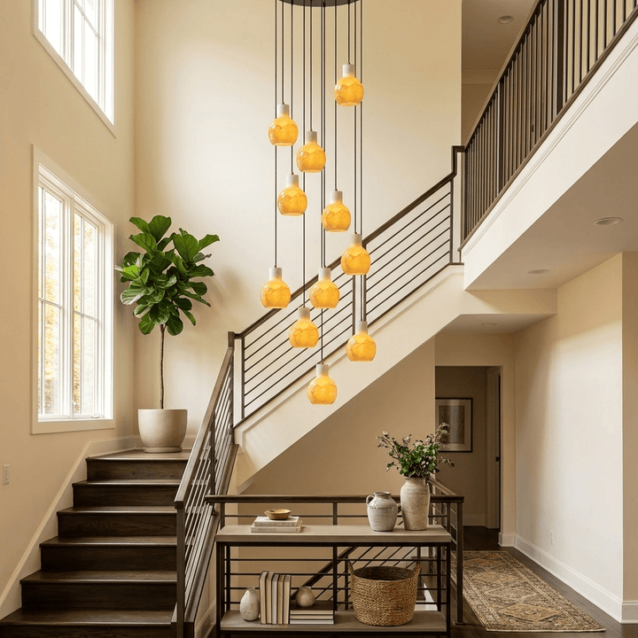 Eirerira alabastro lampadario a grappolo