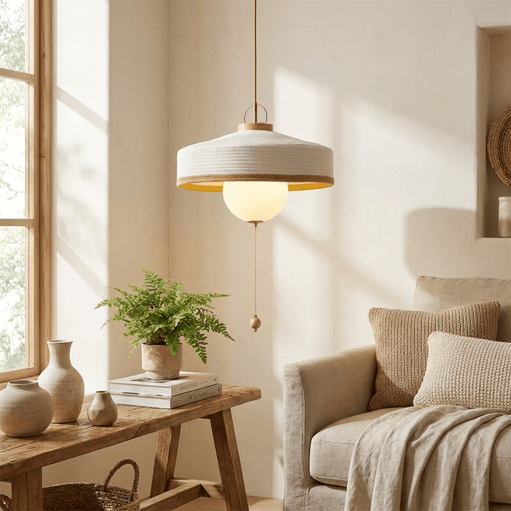 Avielle Drum globo lampada a sospensione cilindrico