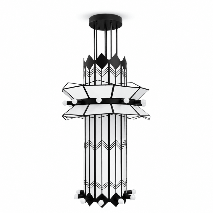 Elvior lampadario Art Deco a sospensione