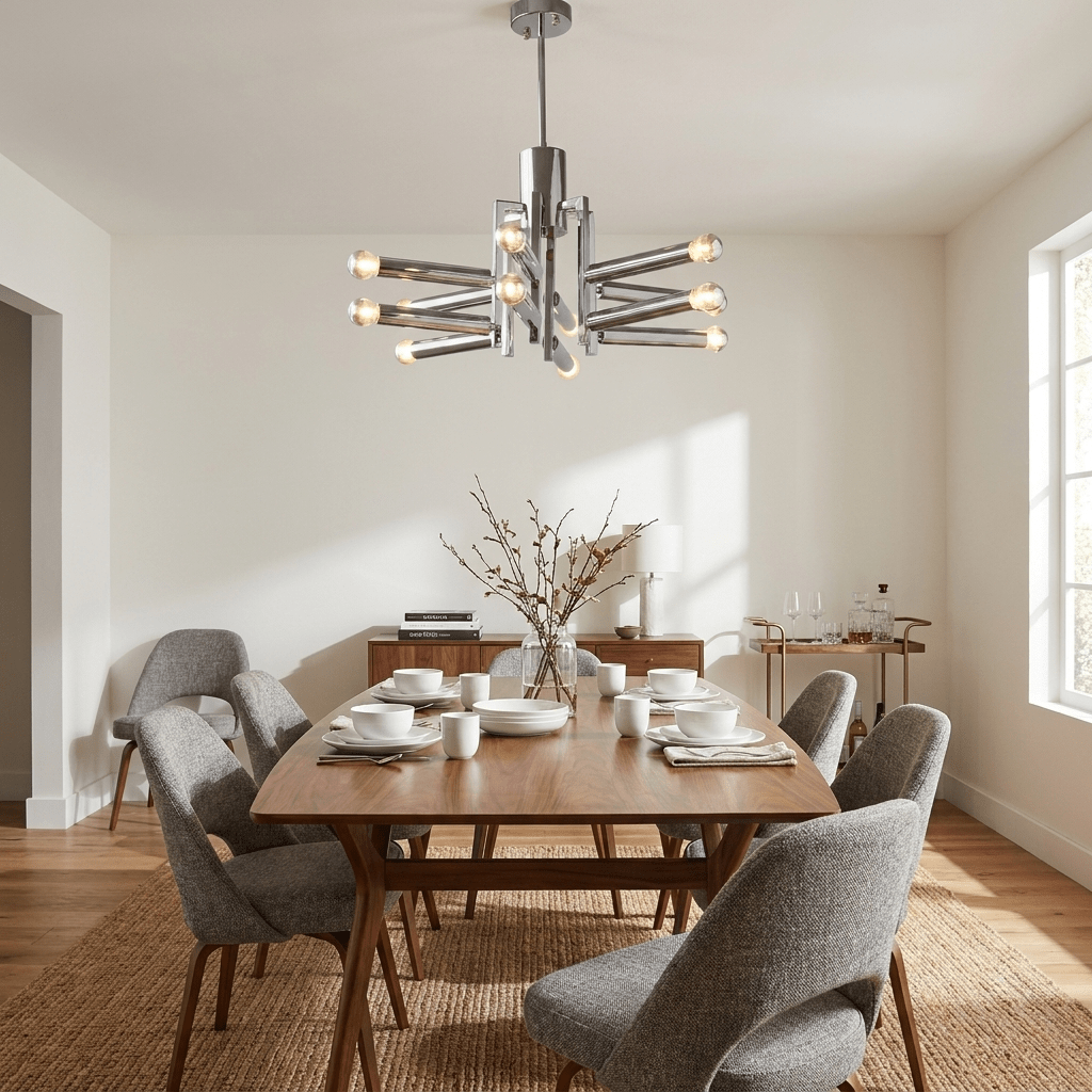 Silvienne lampadario cromato