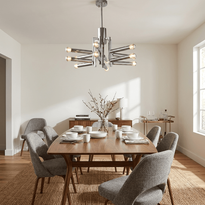 Silvienne lampadario cromato