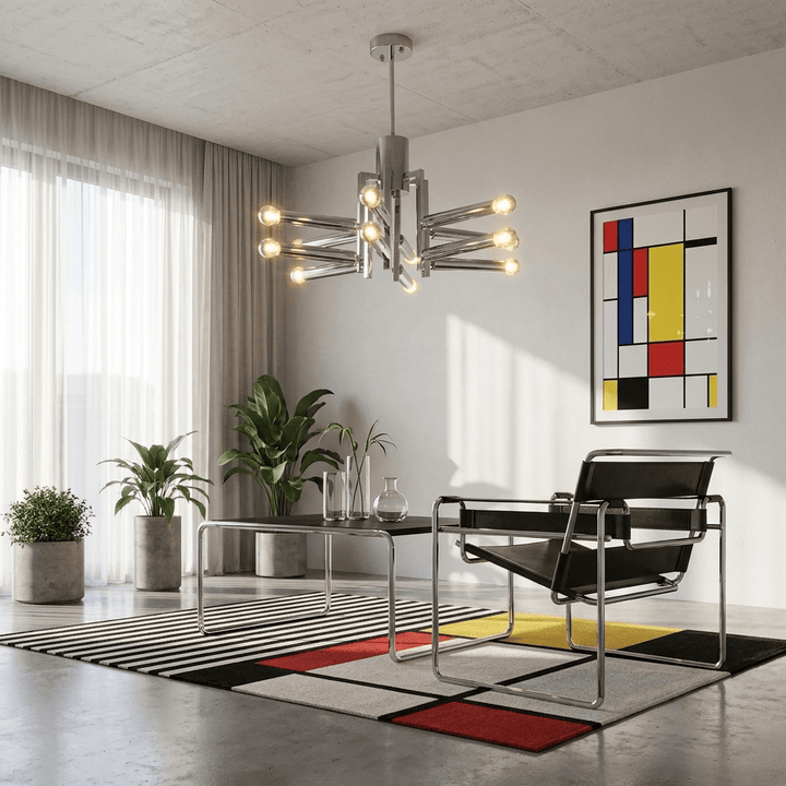 Silvienne lampadario cromato