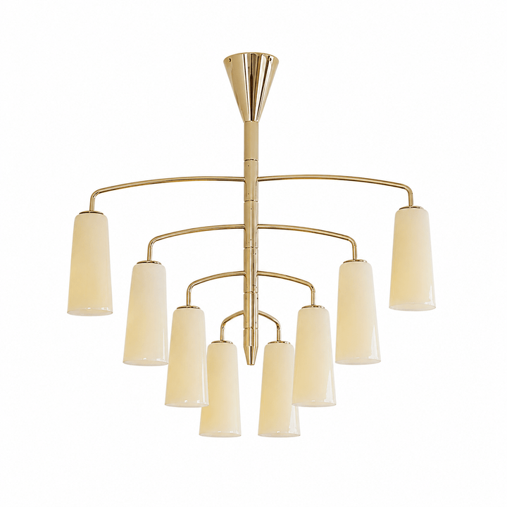 Spiral lampadario Tiered