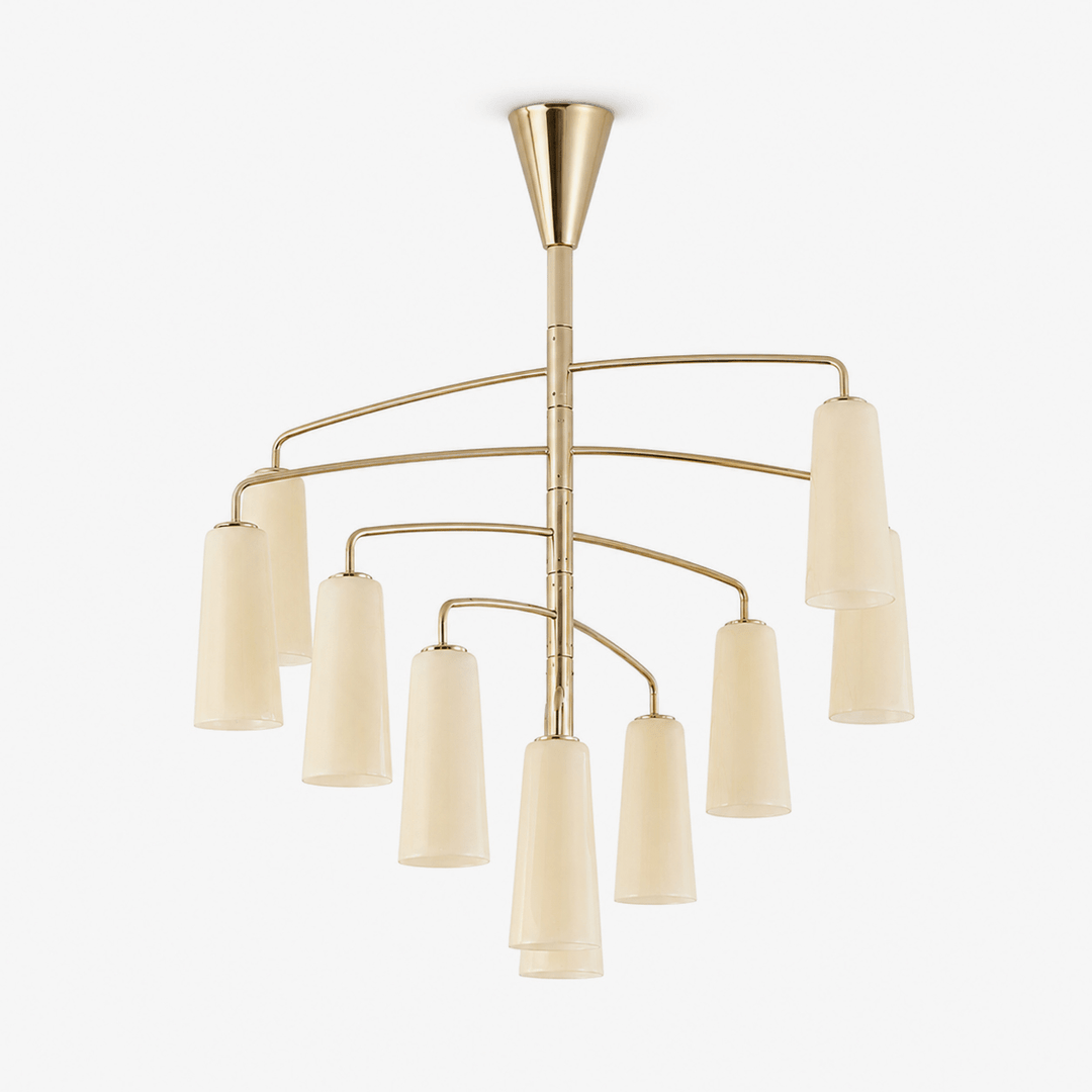 Spiral lampadario Tiered