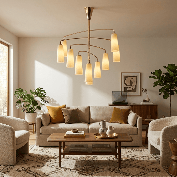Spiral lampadario Tiered
