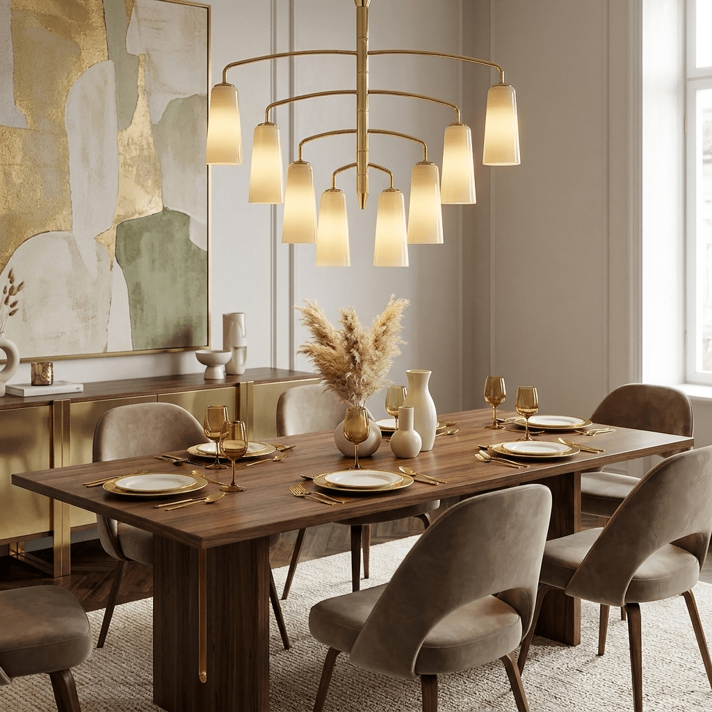 Spiral lampadario Tiered