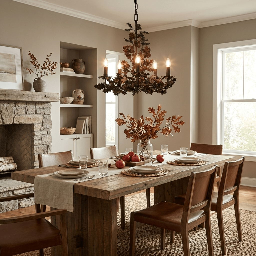 Syleeon Thicket Oak Leaf lampadario in legno