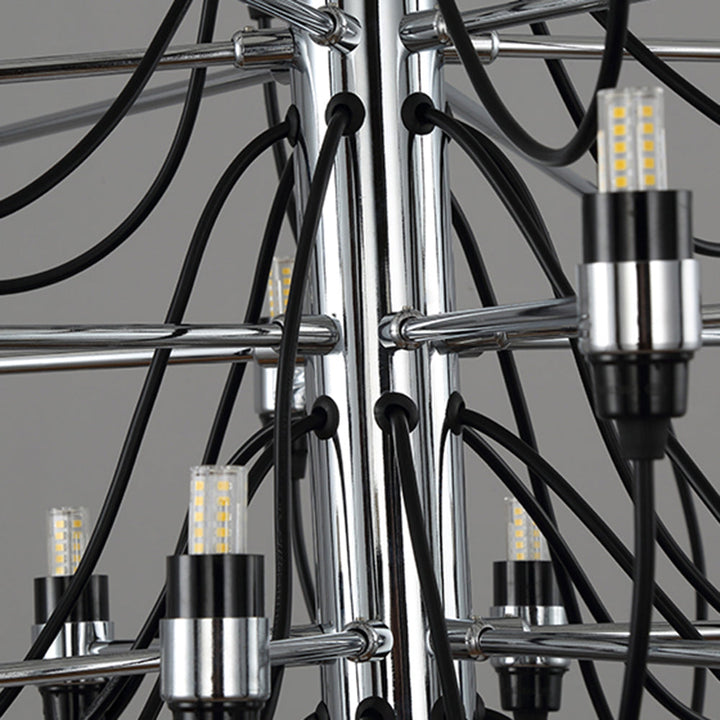 Silva Retro Metallo Lineare Lampadari Soggiorno