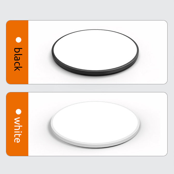 Arisha Moderne LED Plafoniere Soffitto Bianche/Nere Rotonde Bagni